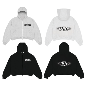 HOODIE ZIP BLUR FLEECE