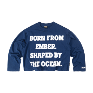 BELOW BLUE LONGSLEEVE BOXY
