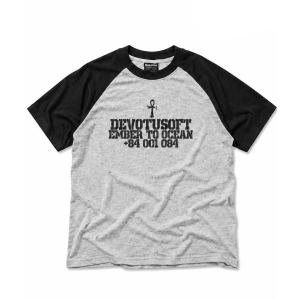 BABY TEE RAGLAN - XÁM